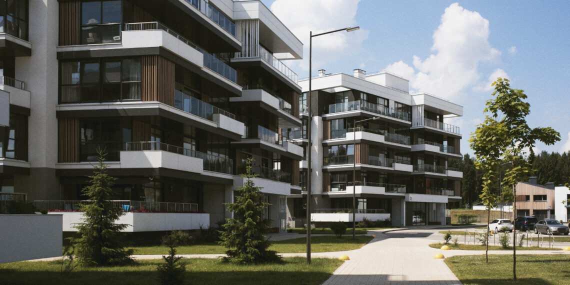 modern városi lakópark