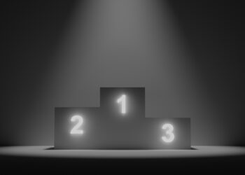 1., 2. és 3. helyezett dobogó